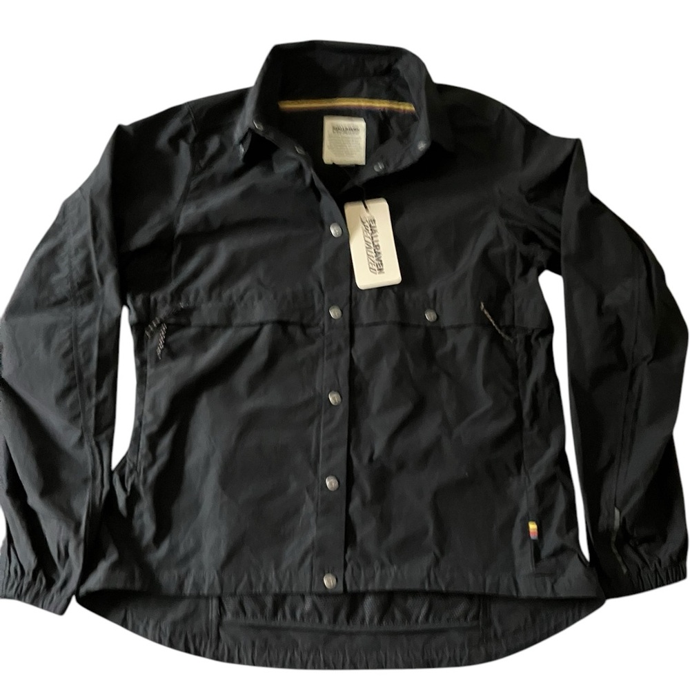NWT Fjallraven Specialized Jacket Womens M Rider's Wind 550 Black Biking Hiking